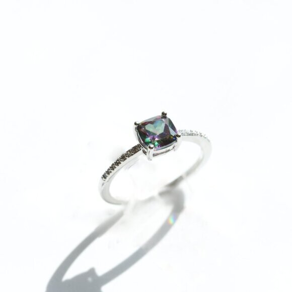 925 Sterling Silver Alexandrite Ring - Picture 4 of 4